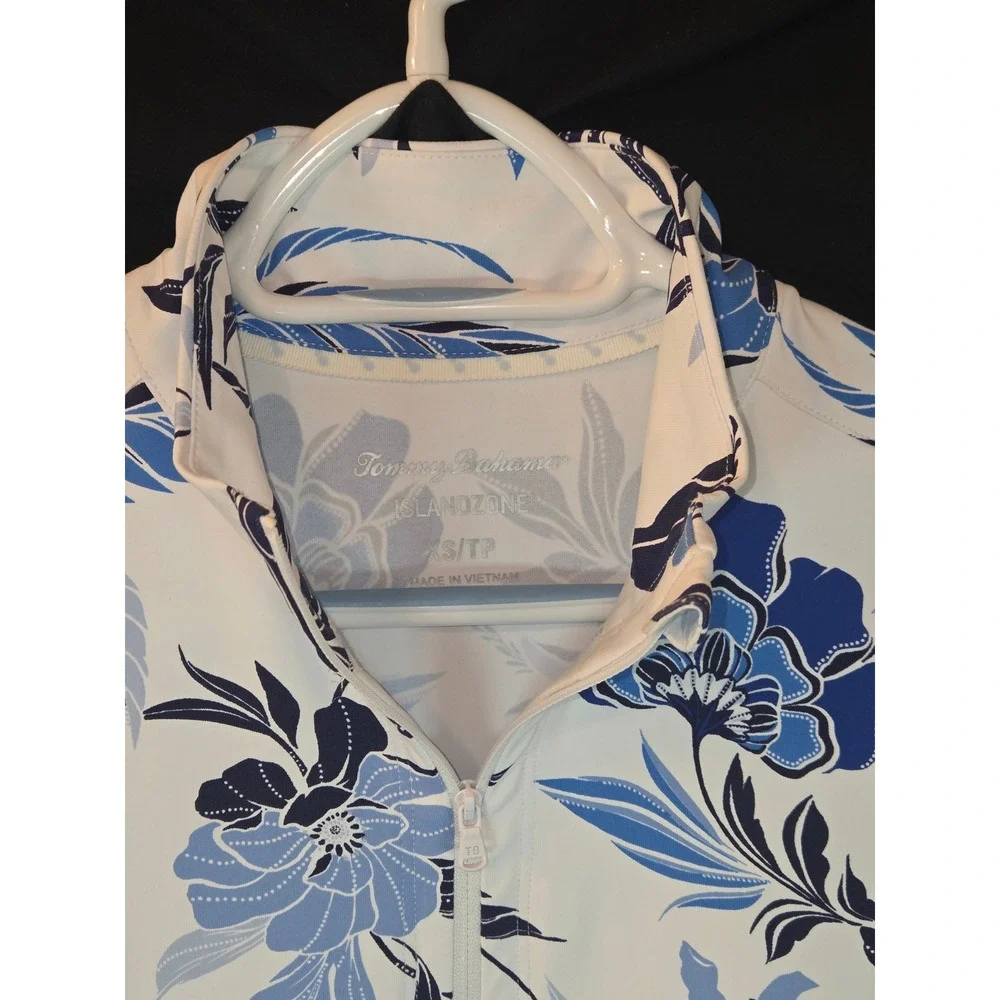 Tommy Bahama Island Zone Golf Dress‎ Sleeveless Floral Print Blue White LOT OF 2